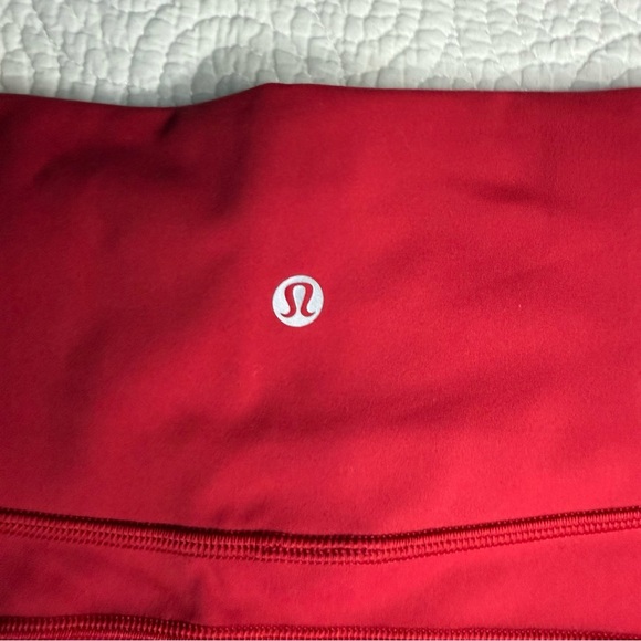Women's Red Athletic Shorts - Picture 5 of 10